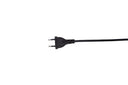 Floor lamp Diana – Black frame with rattan lampshade