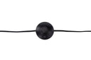 Floor lamp Diana – Black frame with rattan lampshade