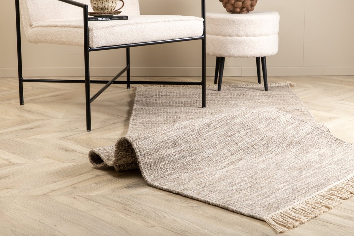 Tapis Avenor – tissé à la main avec franges en laine