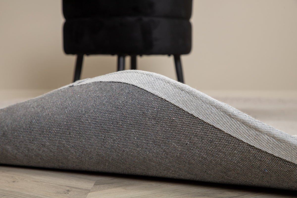 Tapis Lunor – rond en Gris en polyester