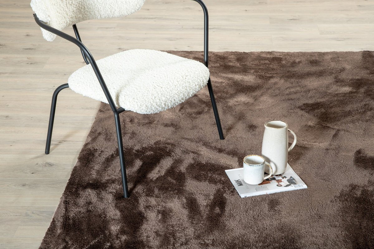 Carpet Selina – with glossy look made of polyester & fleece fabric