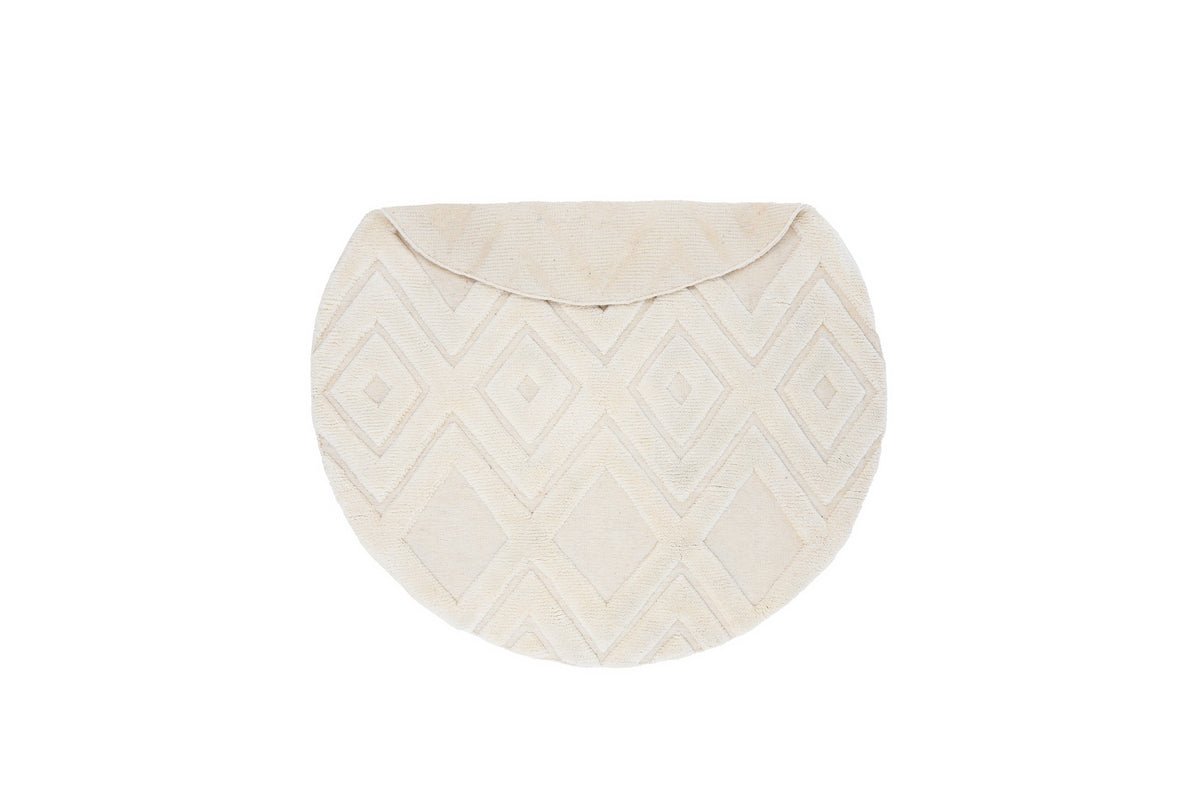 Tapis Lunara – en 100 % laine blanc