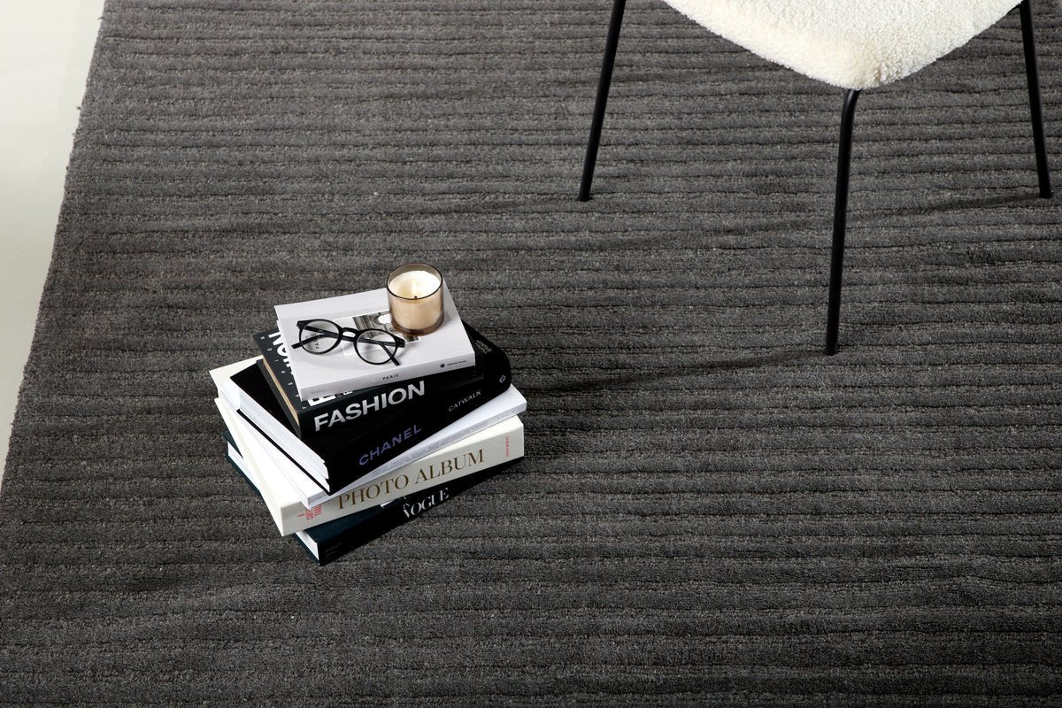 Tapis Dijan – avec structure côtelée en laine