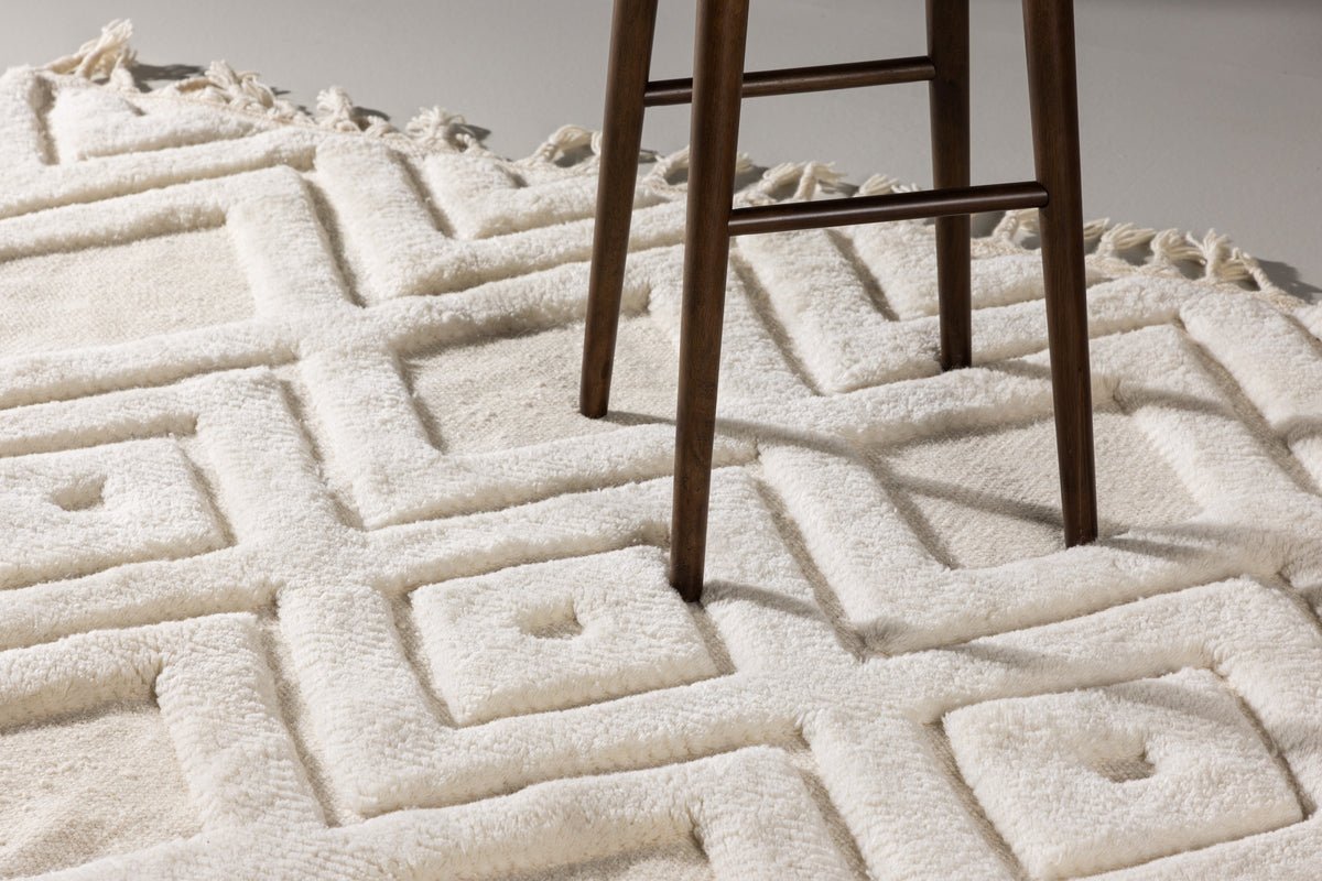 Tapis Lora – avec franges en laine