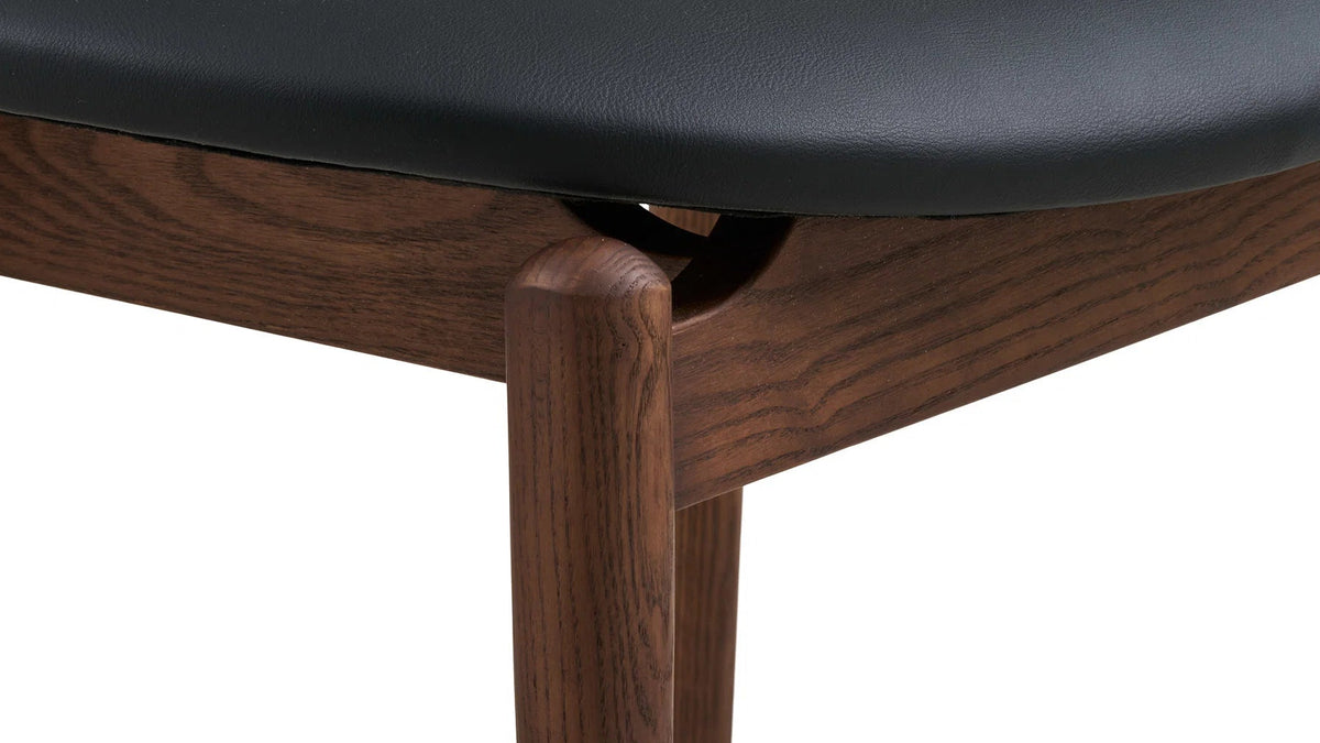 Tabouret d’appoint Niko - au choix avec des pieds en bois de frêne ou de chêne