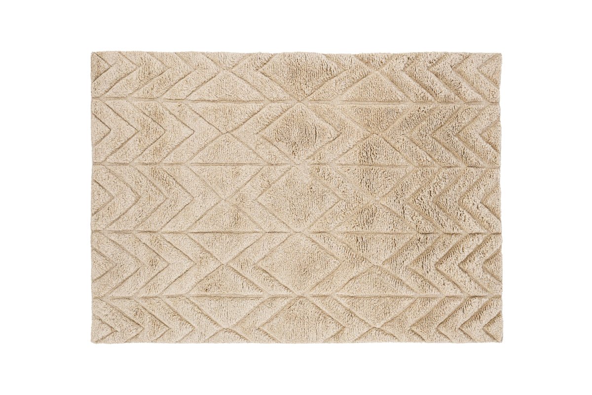 Tapis Alora – en Beige en 100 % laine