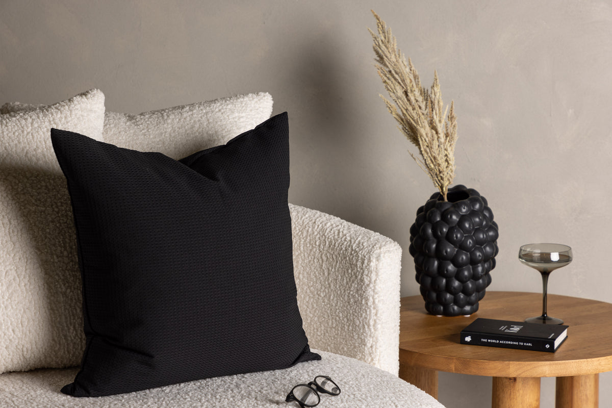 Pillowcase Agatha - 50x50 cm in Black, Green and Dark Brown