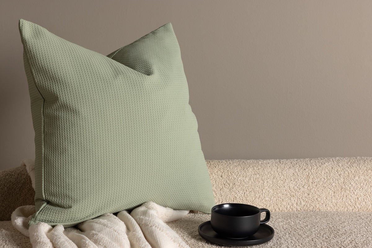 Pillowcase Agatha - 50x50 cm in Black, Green and Dark Brown