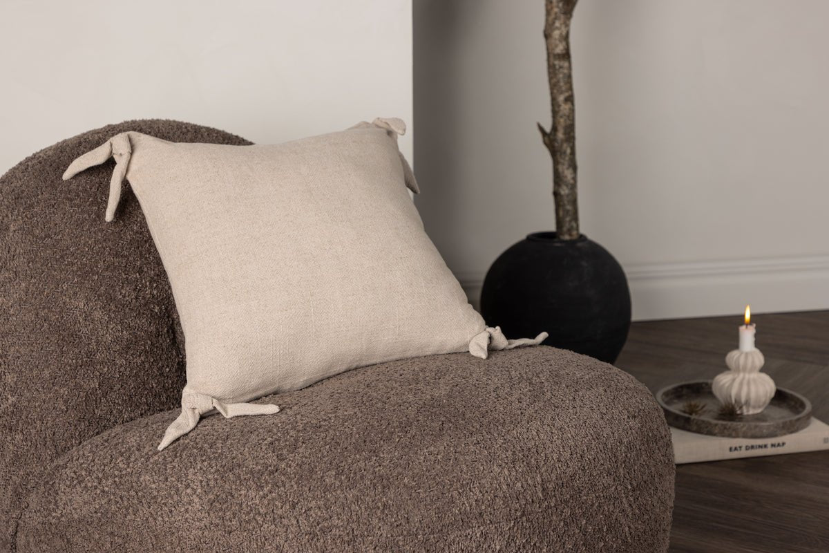 Cushion cover Ambiente - 40x40 cm in Beige, Dark grey and White