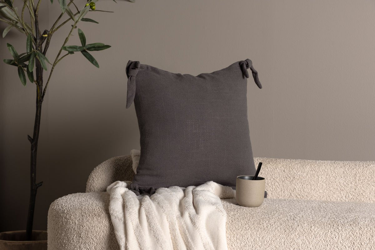 Cushion cover Ambiente - 40x40 cm in Beige, Dark grey and White