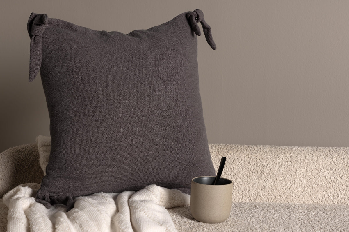 Cushion cover Ambiente - 40x40 cm in Beige, Dark grey and White