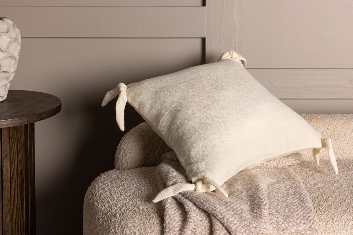 Cushion cover Ambiente - 40x40 cm in Beige, Dark grey and White