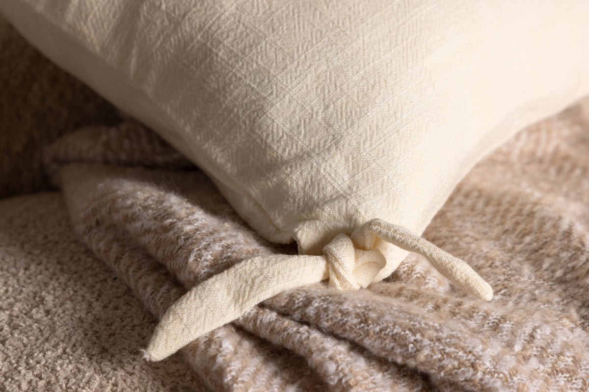 Cushion cover Ambiente - 40x40 cm in Beige, Dark grey and White