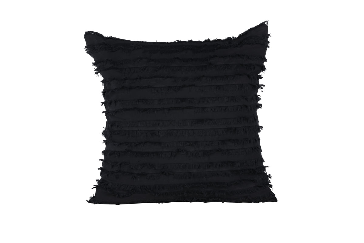 Cushion cover Erika - 45x45 cm in Black made of 100% cotton