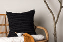 Cushion cover Erika - 45x45 cm in Black made of 100% cotton