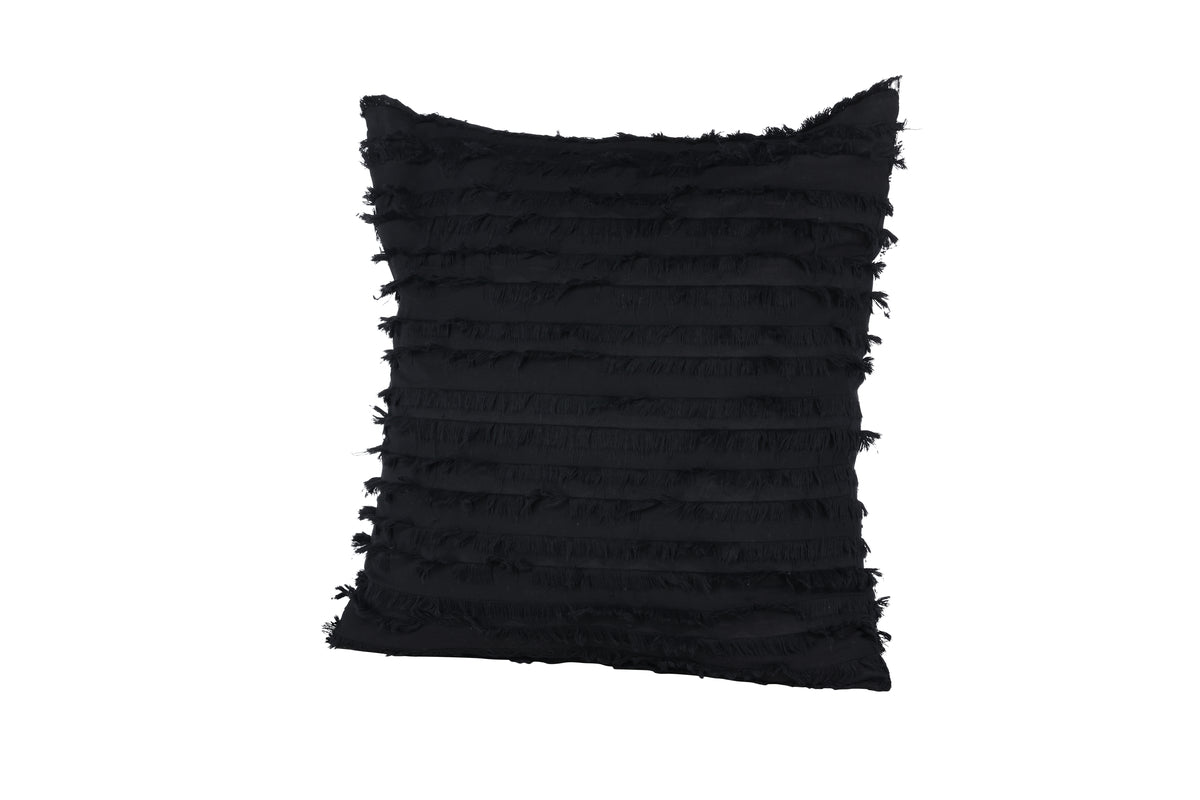 Cushion cover Erika - 45x45 cm in Black made of 100% cotton