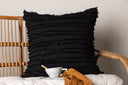 Cushion cover Erika - 45x45 cm in Black made of 100% cotton