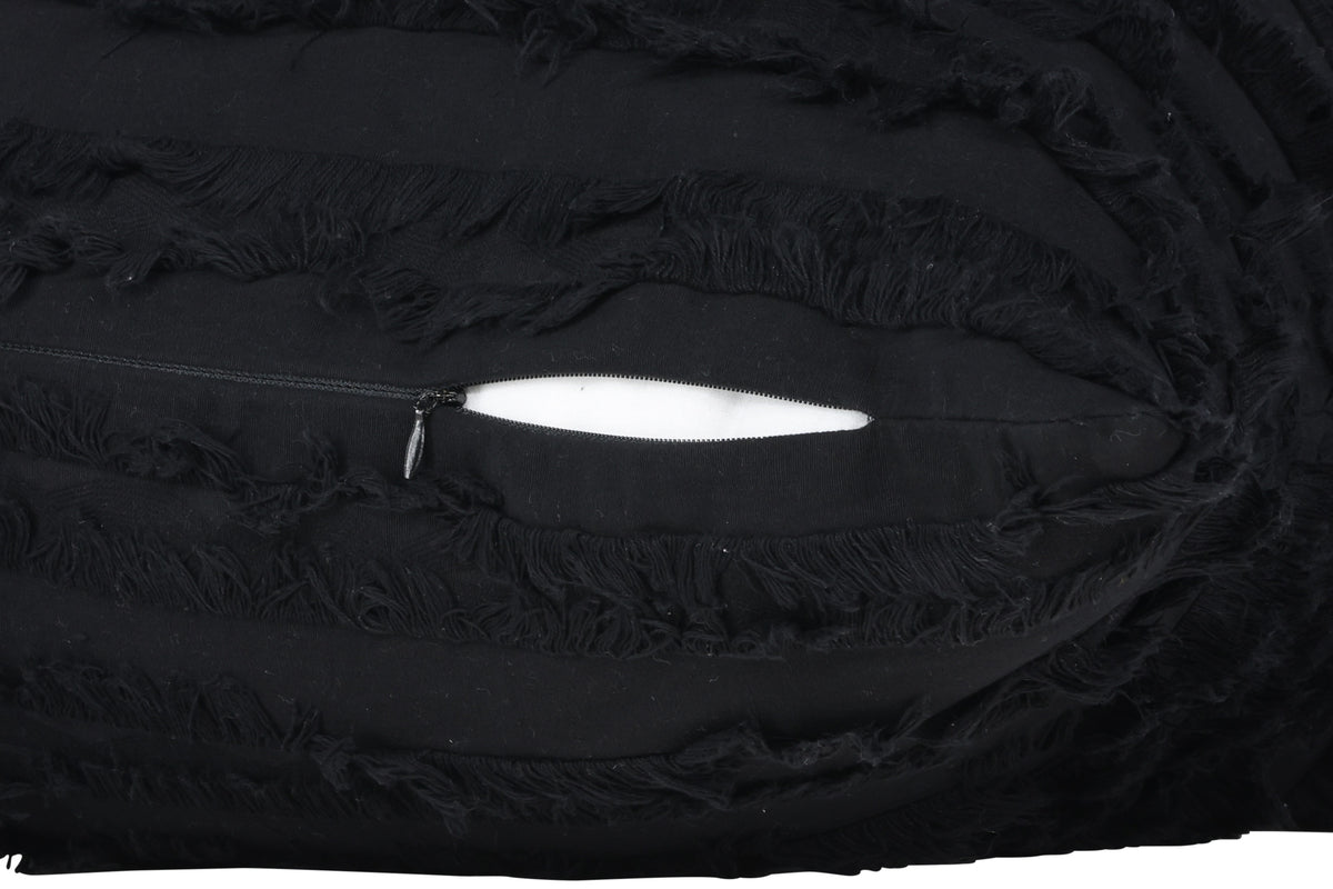 Cushion cover Erika - 45x45 cm in Black made of 100% cotton