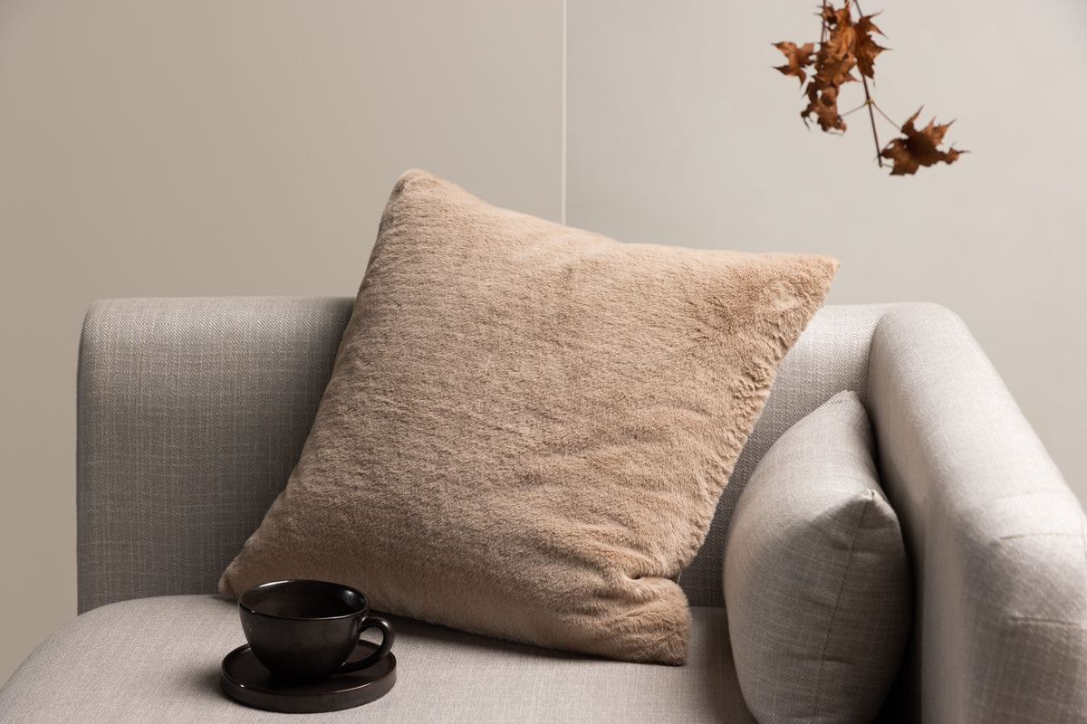 Pillow cover Relax - 50x50 cm in Beige, Gray and White