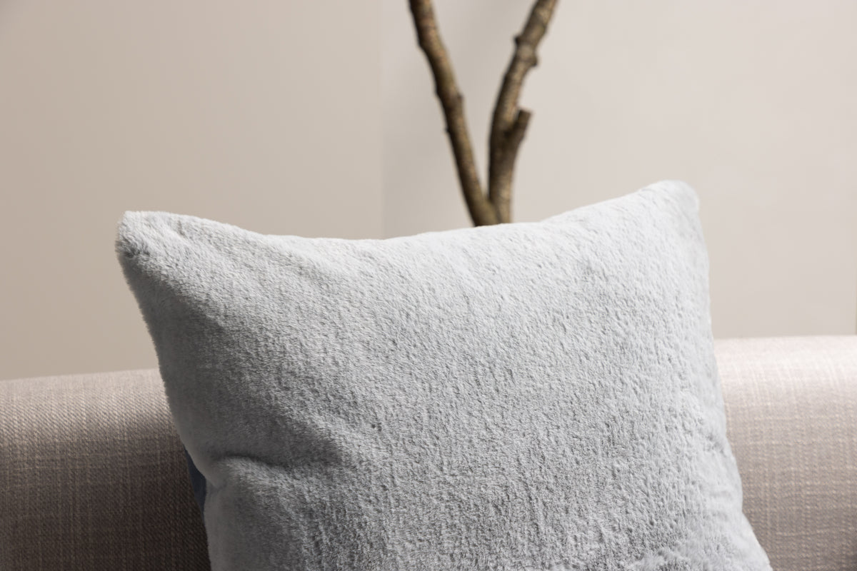 Këssenbezuch Relax - 50x50 cm a Béis, Gro an Wäiss