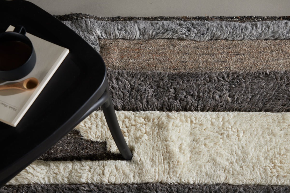 Teppech Nero - a verschiddene Faarwen aus Polypropylen & Woll