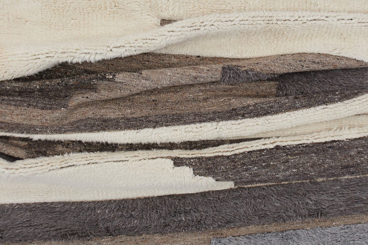 Teppech Nero - a verschiddene Faarwen aus Polypropylen & Woll