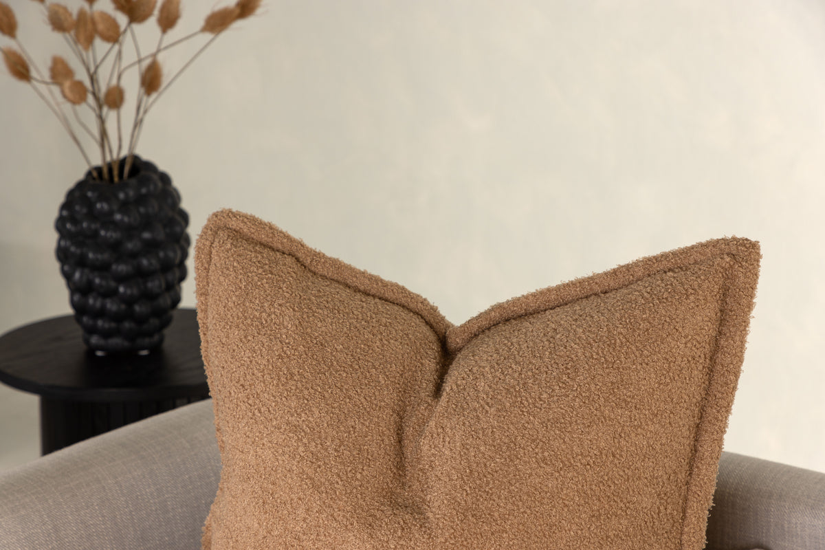 Këssenbezuch Nature - 60x60 cm a Béis, Brong an Däischtergréng