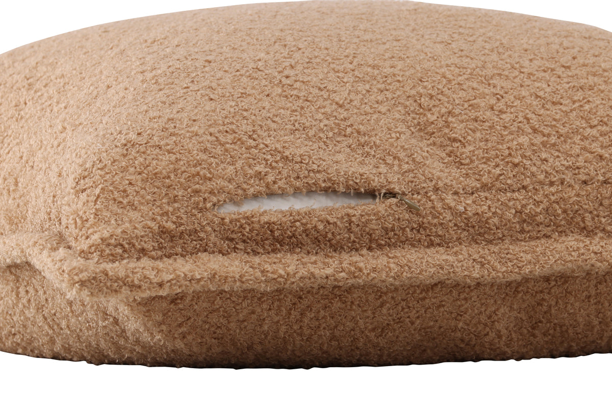 Këssenbezuch Nature - 60x60 cm a Béis, Brong an Däischtergréng