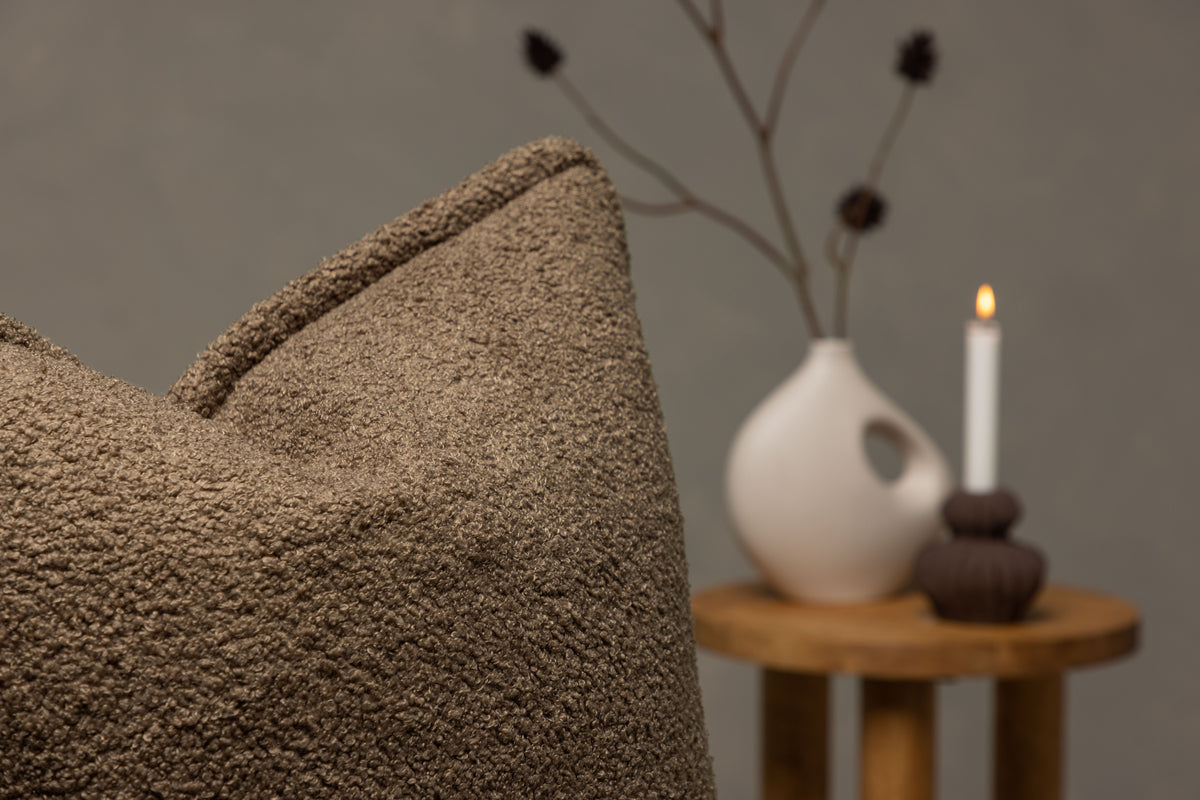 Këssenbezuch Nature - 60x60 cm a Béis, Brong an Däischtergréng