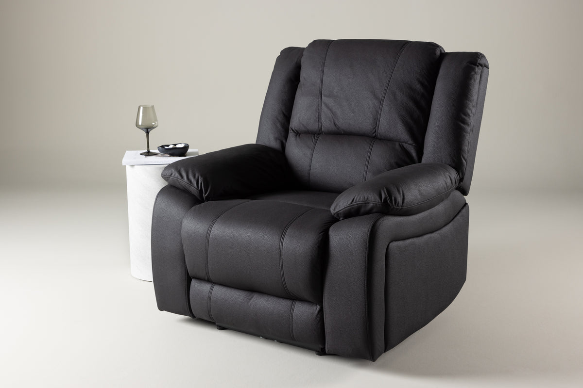 Fauteuil Dubai - en Noir avec fonction de couchage