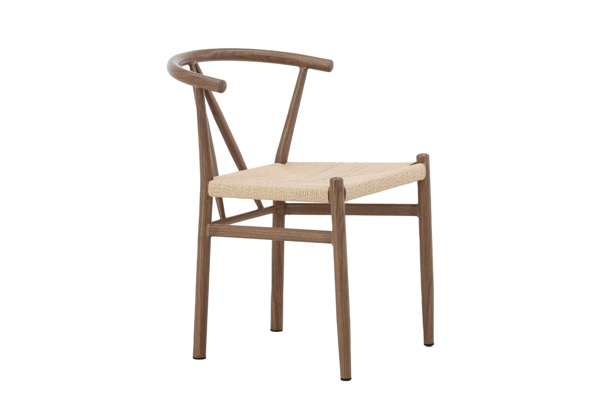 Chaise Fliou II - en Noir avec assise de couleur uniforme