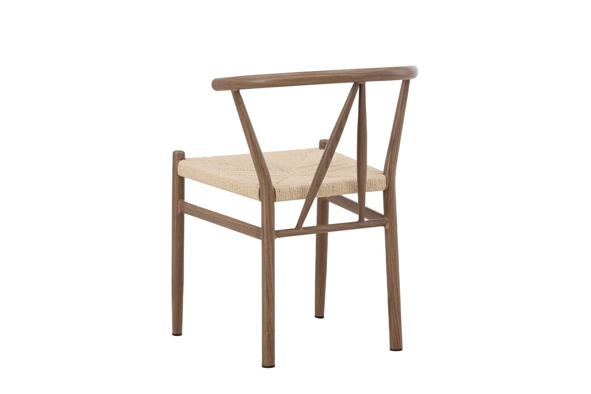 Chaise Fliou II - en Noir avec assise de couleur uniforme