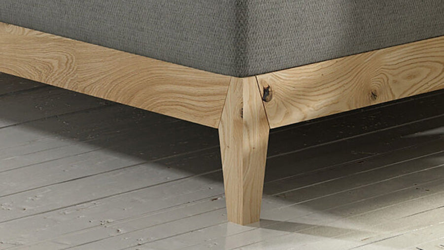 Lit boxspring/lit en bois design Ida en Chêne massif