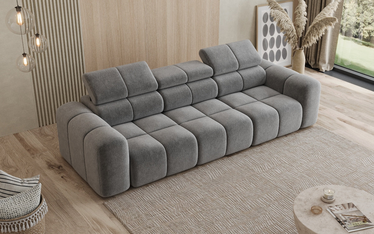 Designer 3-Seater Sofa Mia in Chenille