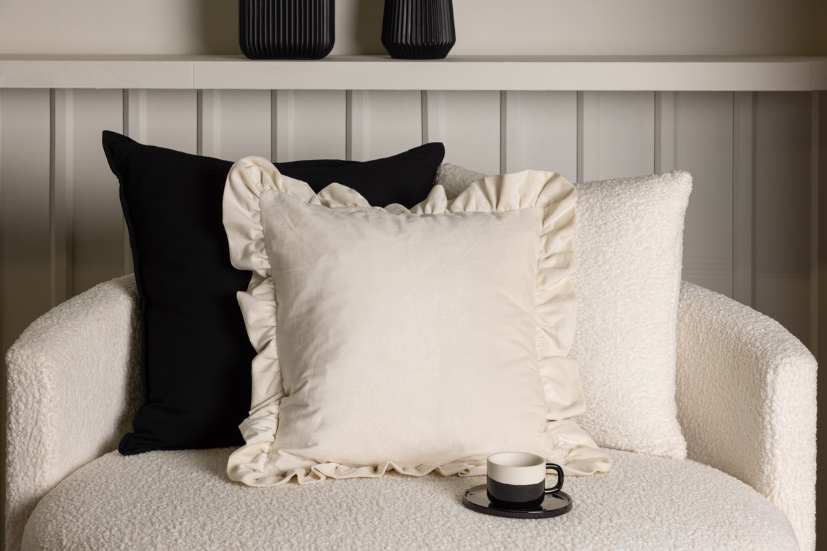 Cushion cover Essence - 50x50 cm in Beige, pink and White