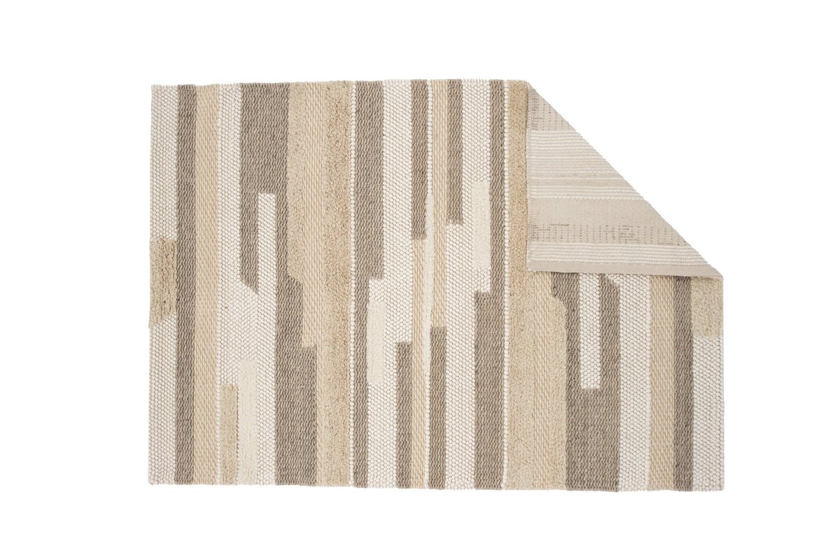 Tapis Lia – avec structure nouée et franges en laine