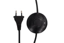 Floor lamp Eloria – Hemisphere design in White & Black (Height 155 cm)