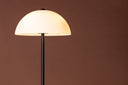 Floor lamp Eloria – Hemisphere design in White & Black (Height 155 cm)
