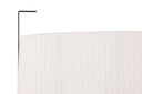 Floor lamp Solva – Tall fabric lamp in Beige with black metal frame (Height 80 cm)