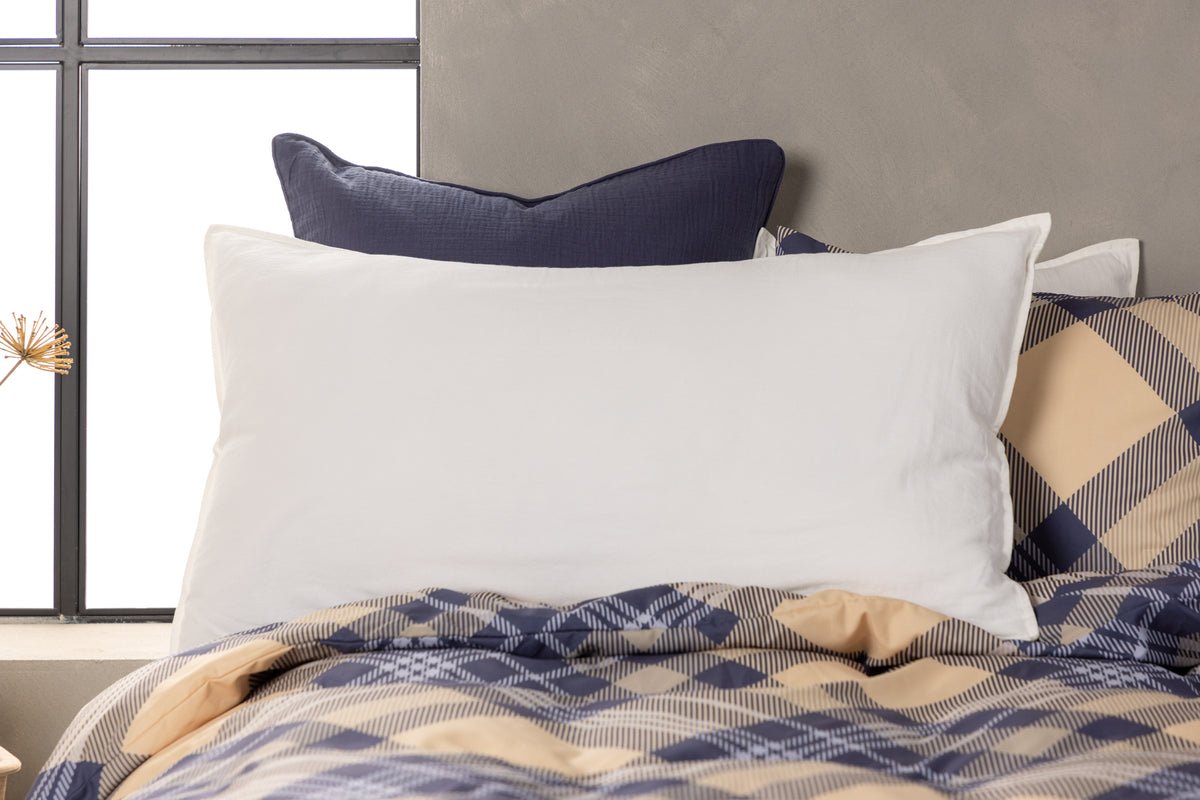 Cushion cover Hygge - 50x90 cm in Brown, Beige and White made of 100% cotton