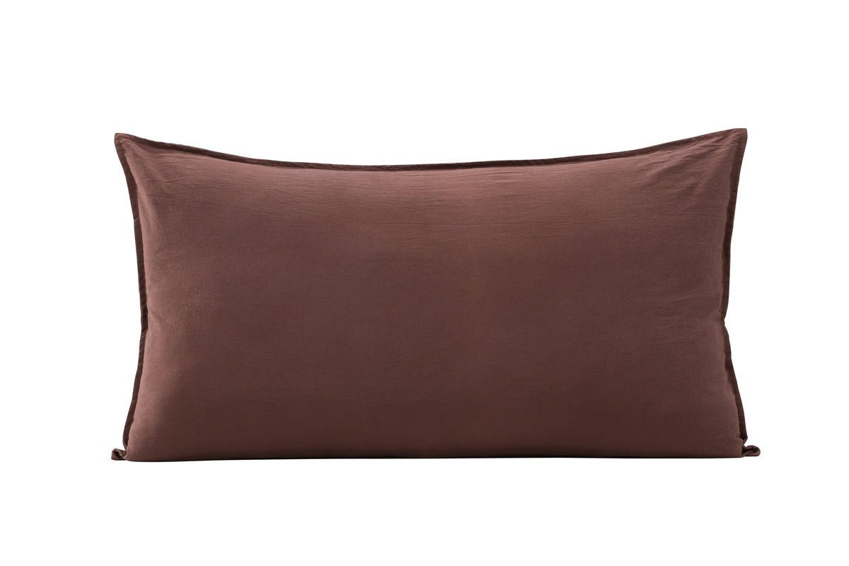 Cushion cover Hygge - 50x90 cm in Brown, Beige and White made of 100% cotton