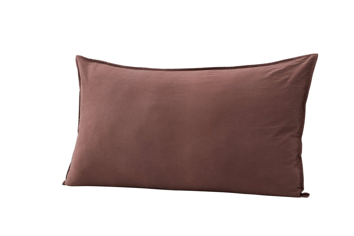 Cushion cover Hygge - 50x90 cm in Brown, Beige and White made of 100% cotton