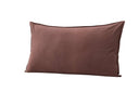 Kissenbezug Hygge - 50x90 cm a Brong, Béis an Wäiss aus 100% Baumwolle