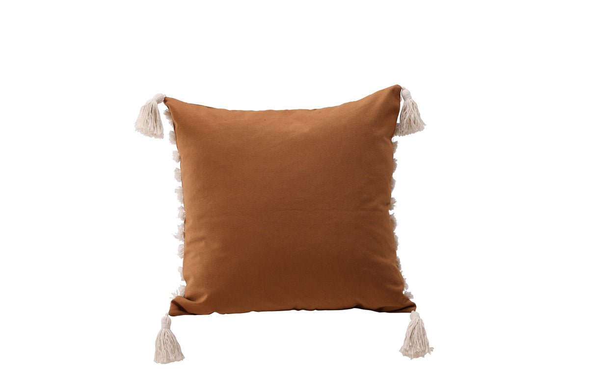 Cushion Cover Estilo - 45x45 cm with White-Brown Pattern