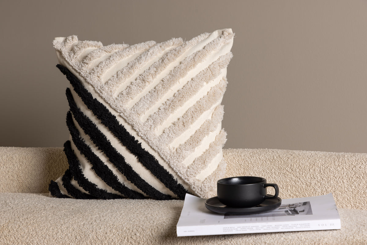 Cushion cover Zorro - 45x45 cm with white-black pattern