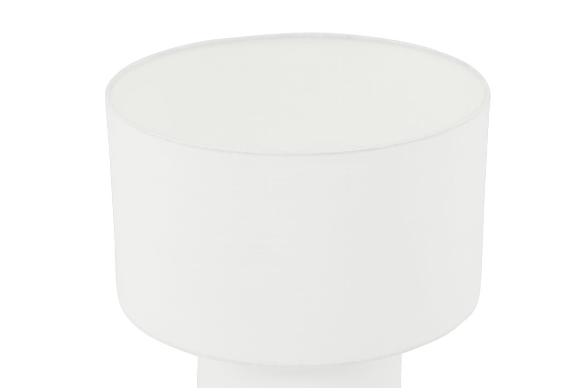 Lampe de table « Gloria » – pied de lampe et abat-jour en tissu de lin noble