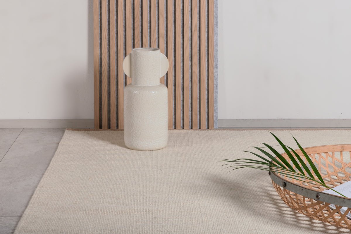 Tapis Elian – en tons naturels en laine et coton