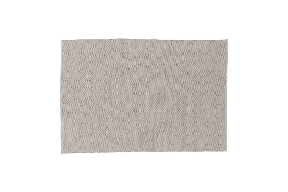 Tapis Helena – rectangulaire en Beige en polyester et coton