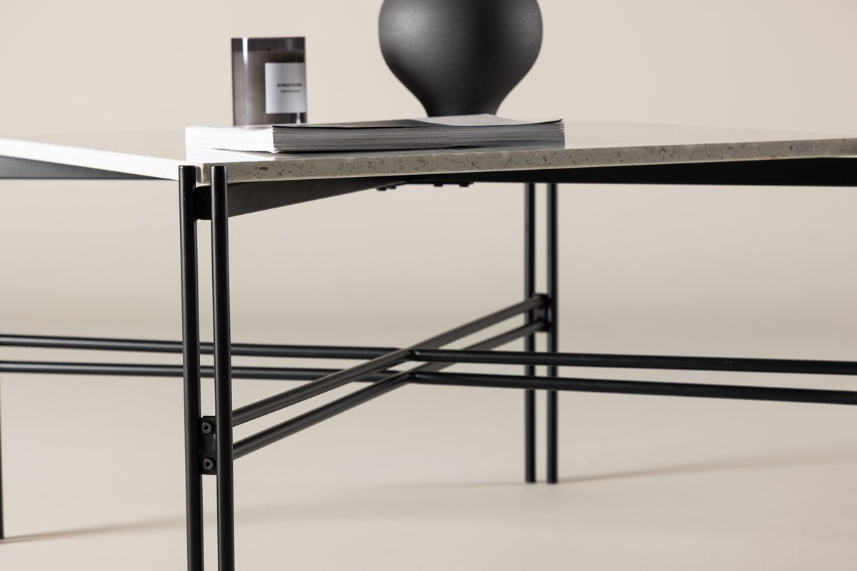 Couchtisch Teamo - mat Terrazzo Dëschplack