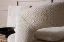 Fauteuil lounge design Velina – fauteuil bouclé moderne en quatre couleurs